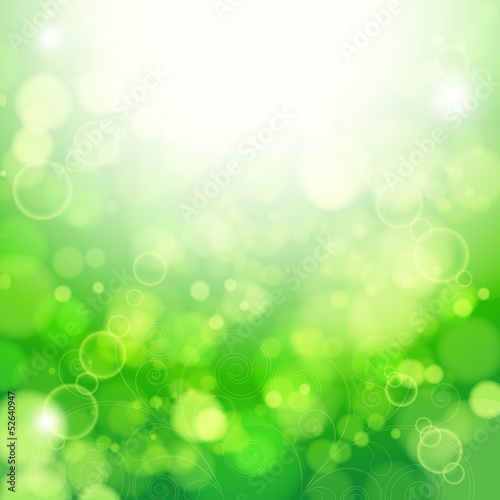 Green light background.