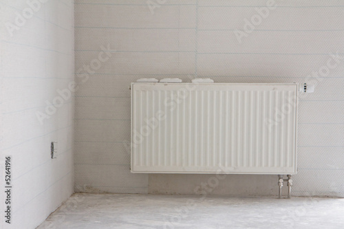 Wallpaper Mural White radiator installation Torontodigital.ca