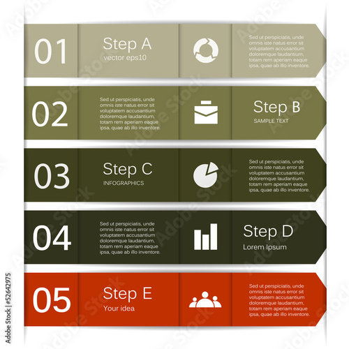 Business project template with arrows and text areas