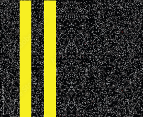 Double yellow centerline