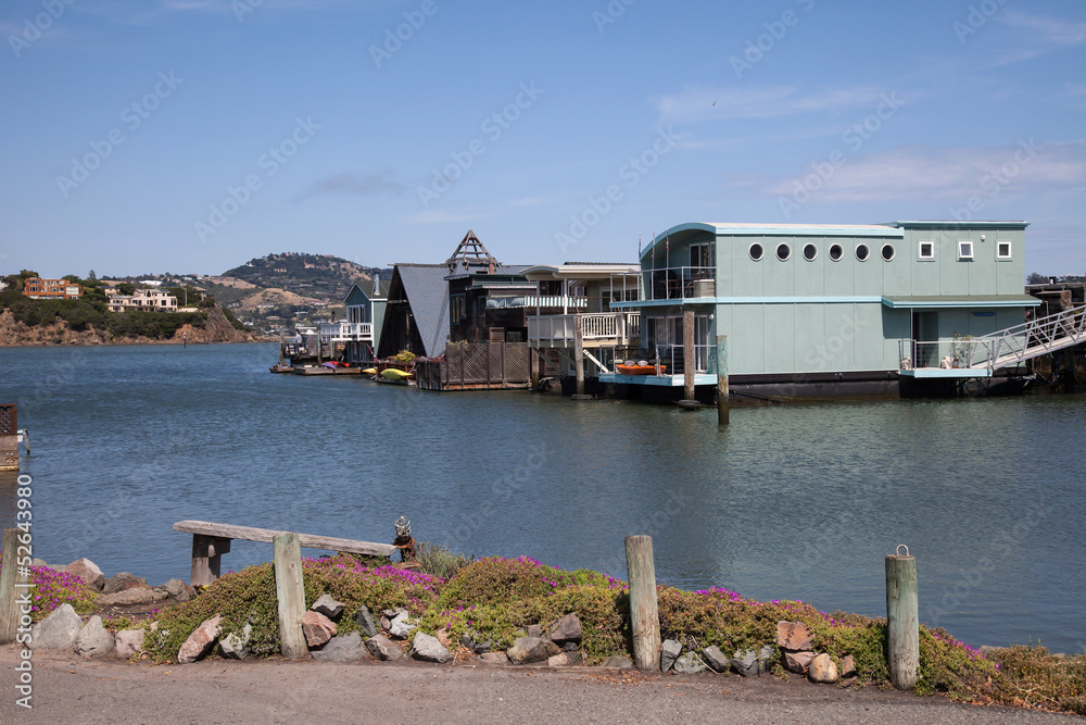 Fototapeta premium Marin City Houseboats San Francisco Califormia USA