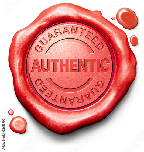 stamp guaranteed authentic