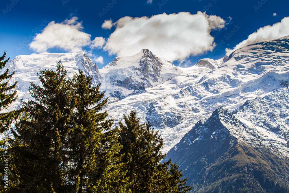 Beautiful mountain scenery in the Alps