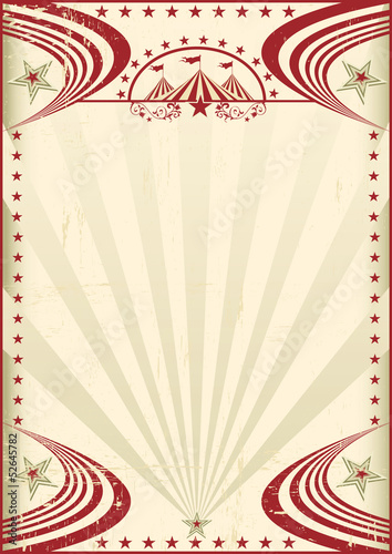 Circus red vintage poster