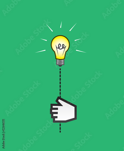 Light bulb with digital hand