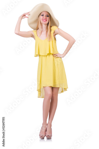 Young woman in summer clothing