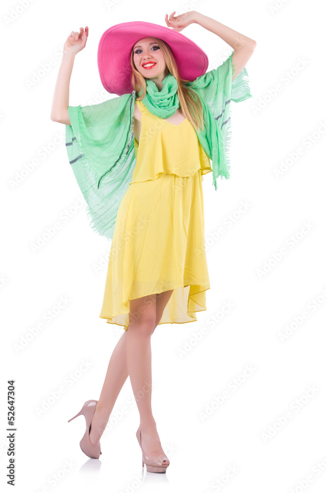 Young woman in summer clothing Young woman in summer clothing
