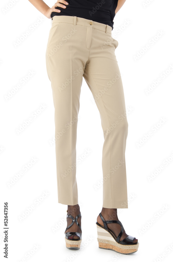 Trousers isolated on the white background Trousers isolated on the white background
