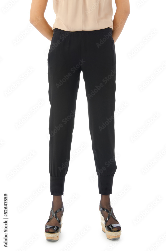 Trousers isolated on the white background Trousers isolated on the white background