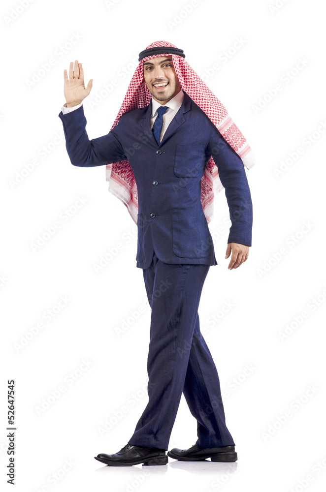 Arab businessman isolated on white Arab businessman isolated on white