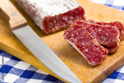 gourmet sliced salami