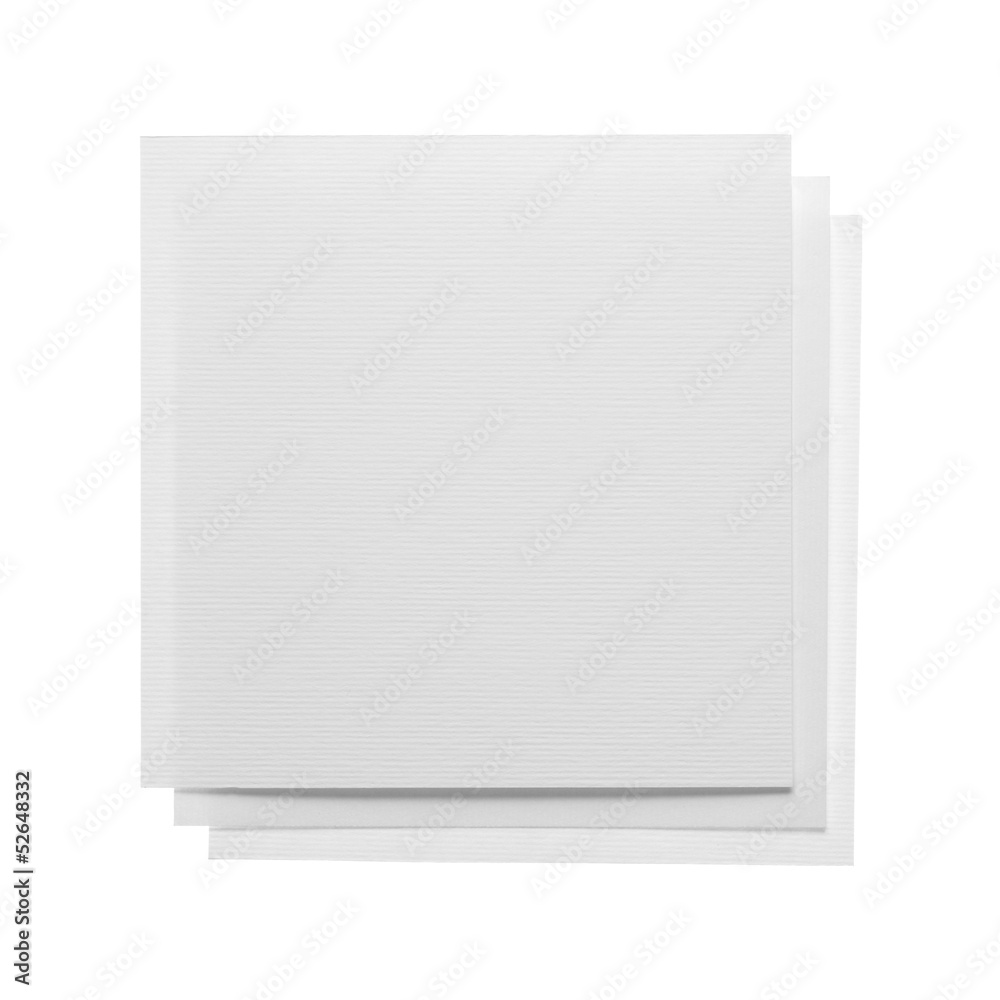 Paper notes isolated on white Paper notes isolated on white