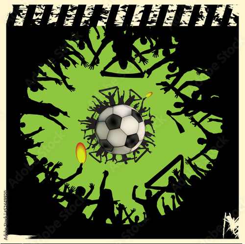 football fans crowd