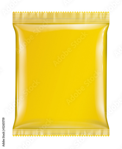 Sachet bag package yellow