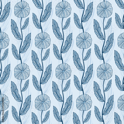 Seamless vector floral pattern