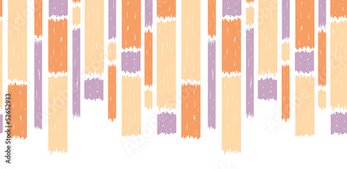 Vector blue paint vertical stripes seamless pattern ornament