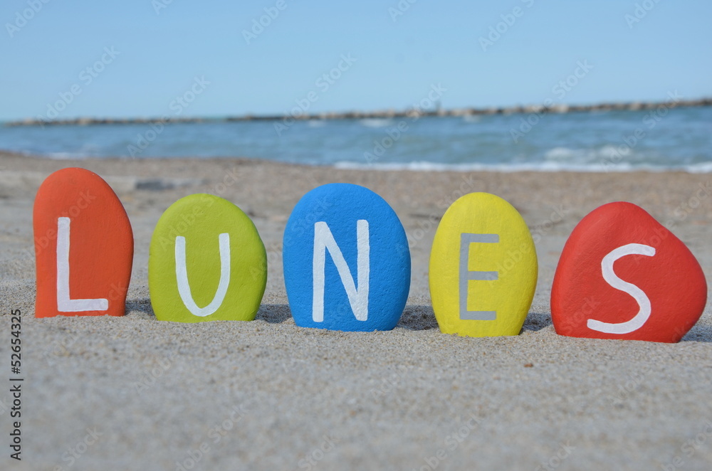 Fototapeta premium Lunes, first day of the week