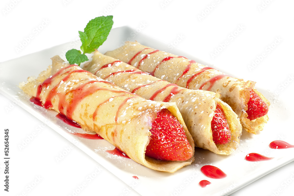 Strawberry pancake Strawberry pancake