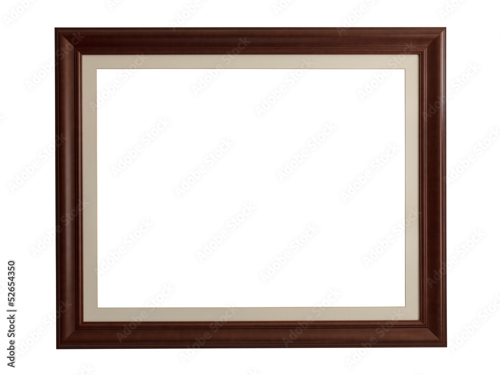 Wooden rectangle picture frame with mount Wooden rectangle picture frame with mount