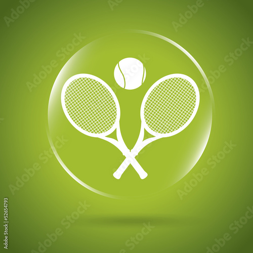 tennis icon bubble © Gstudio