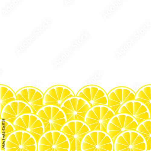 Fruity background with lemon slices