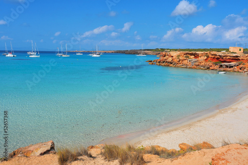 Cala Saona Beach in Formentera, Balearic Islands, Spain © nito