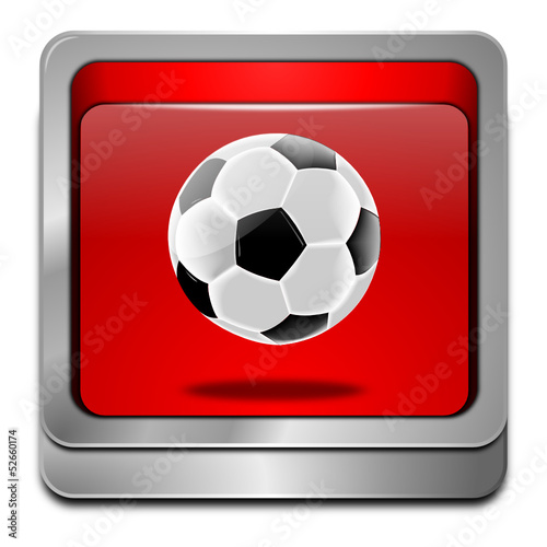 Button mit Fußball