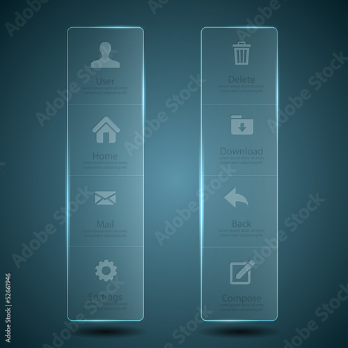 Web design Menu template