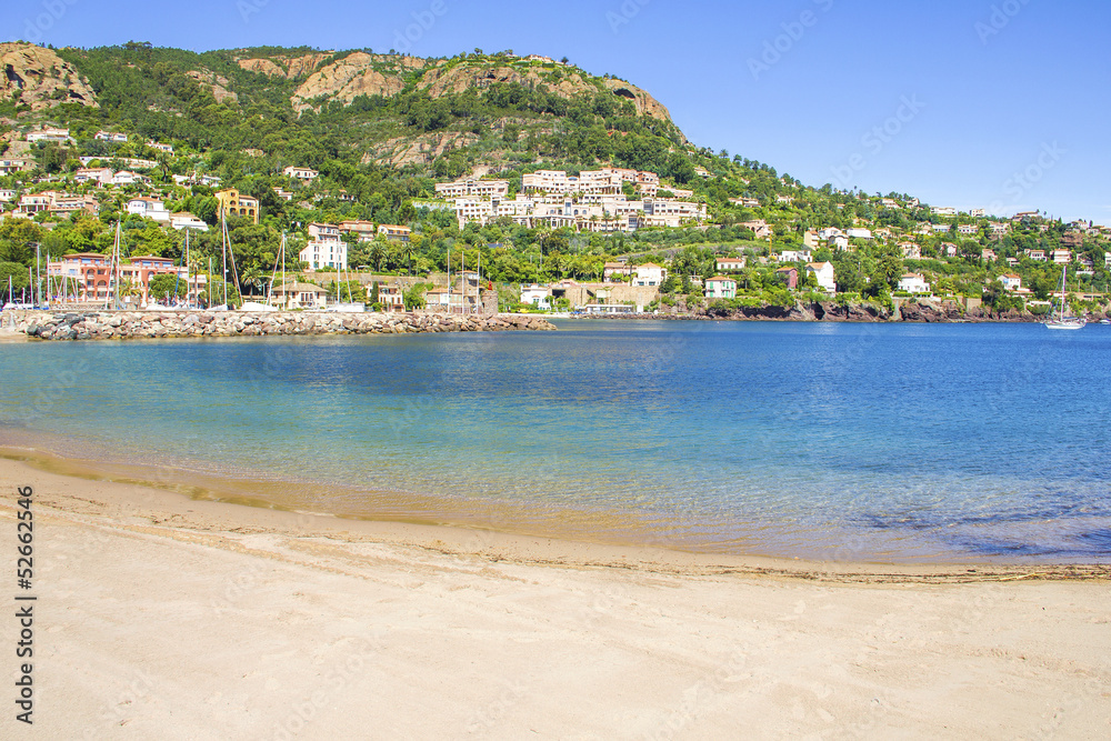 Beach in Theoule sur Mer, French Riviera