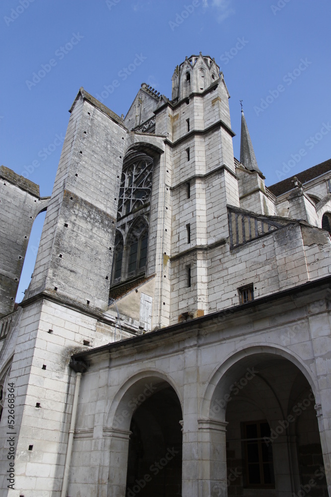 Contreforts de l'Abbaye Saint Germain à Auxerre, Bourgogne