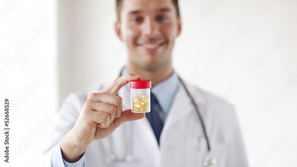 professional doctor showing medication pills professional doctor showing medication pills