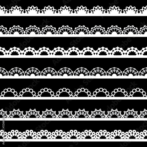 Seamless lace border
