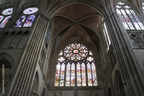 Vitrail de la Cathédrale Saint Etienne à Auxerre, Bourgogne