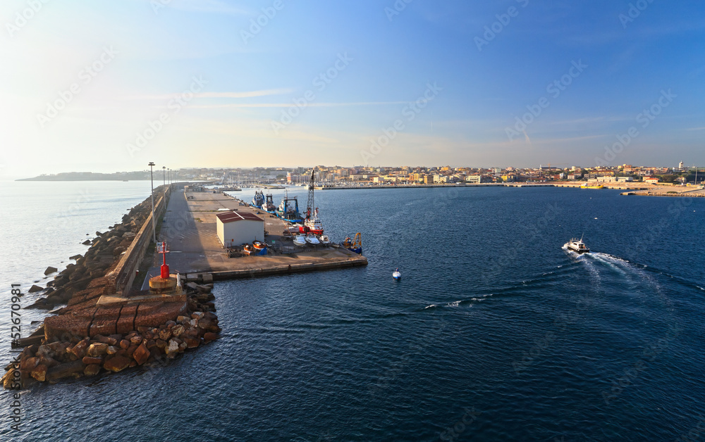 Sardegna - harbor in Porto Torres