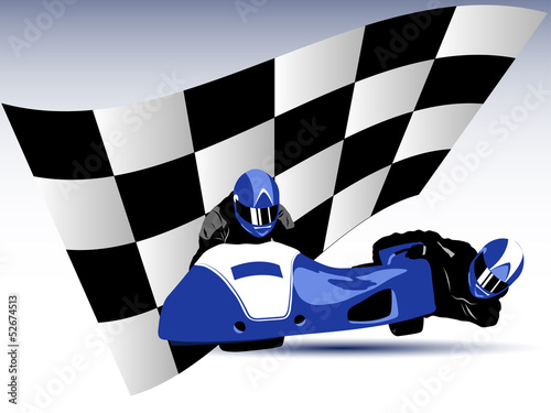 Blue sidecar