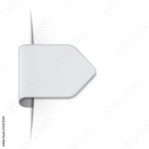 Sticker Schild hellgrau