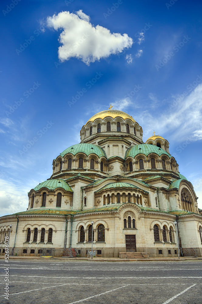 Alexander Nevski Cathedral in Sofia, Bulgaria.HDR image