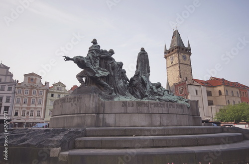 Prague,Old Town Square, early in the morning