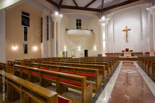 Modern church interior