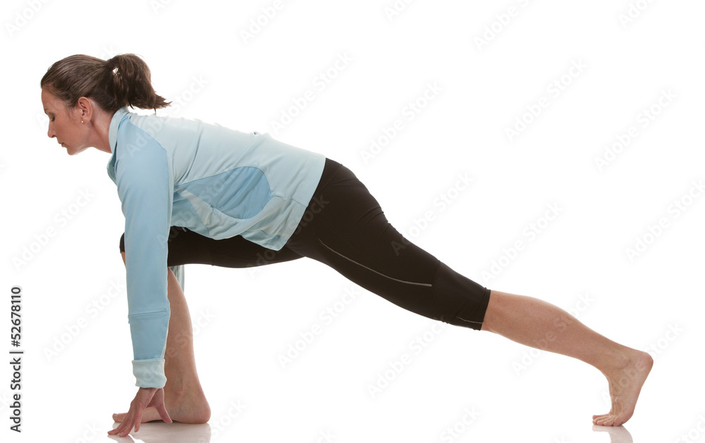 fitness woman stretching