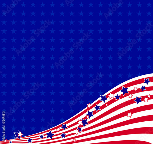 American flowing background