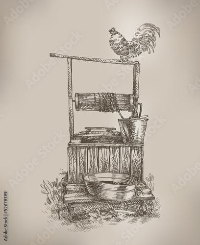 Well. Author's illustration in vector