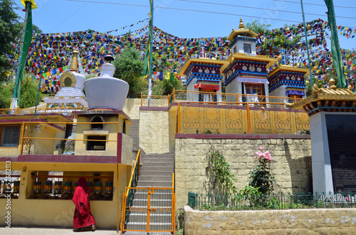 Buddhist stipa in McLeod Ganj,India