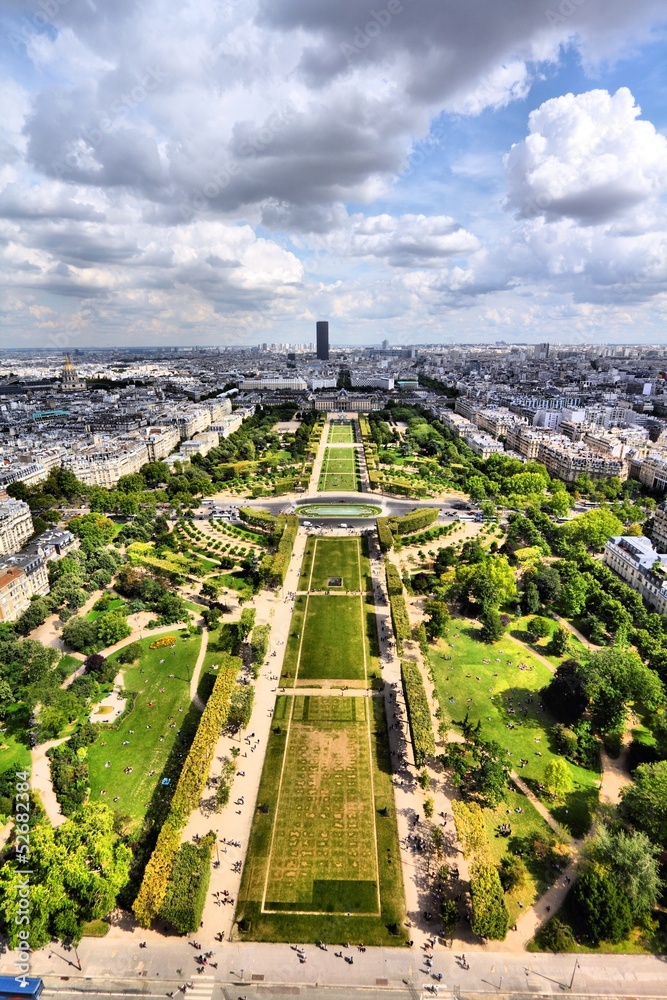 Paris, France - aerial view