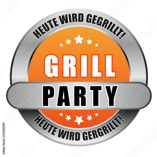 5 Star Button orange GRILLPARTY HWG HWG