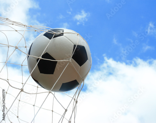 soccer ball in goal © joesive47
