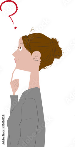 女性　疑問　