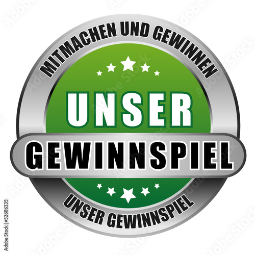 5 Star Button grün UNSER GEWINNSPIEL MUG UG