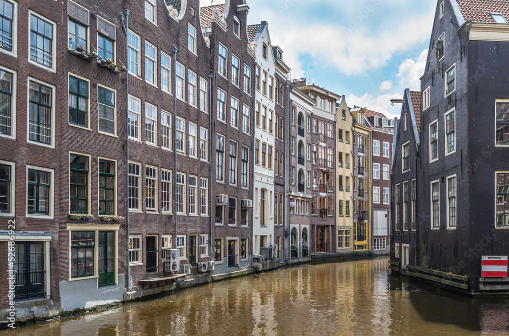 Old and new canal houses in Amsterdam