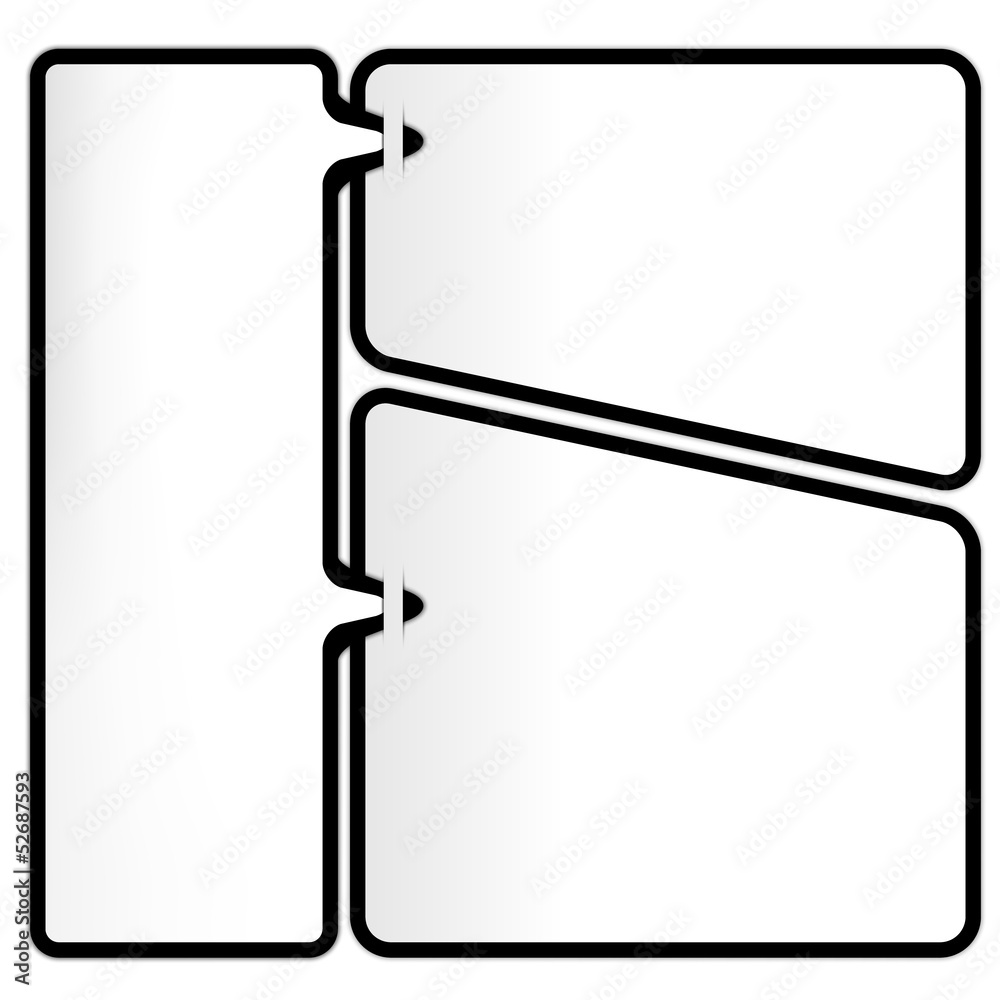 Obraz premium three frames for text